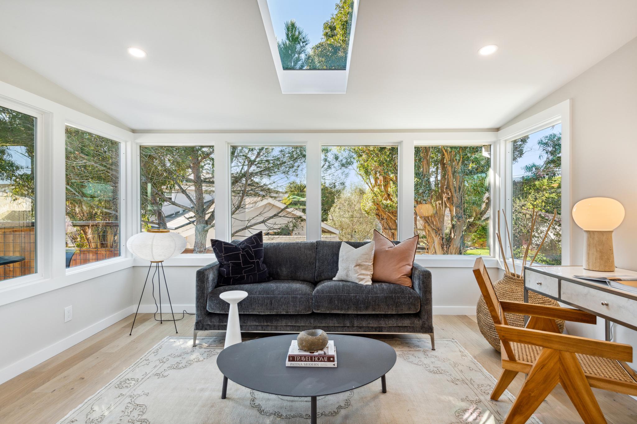 Sunroom with skylight