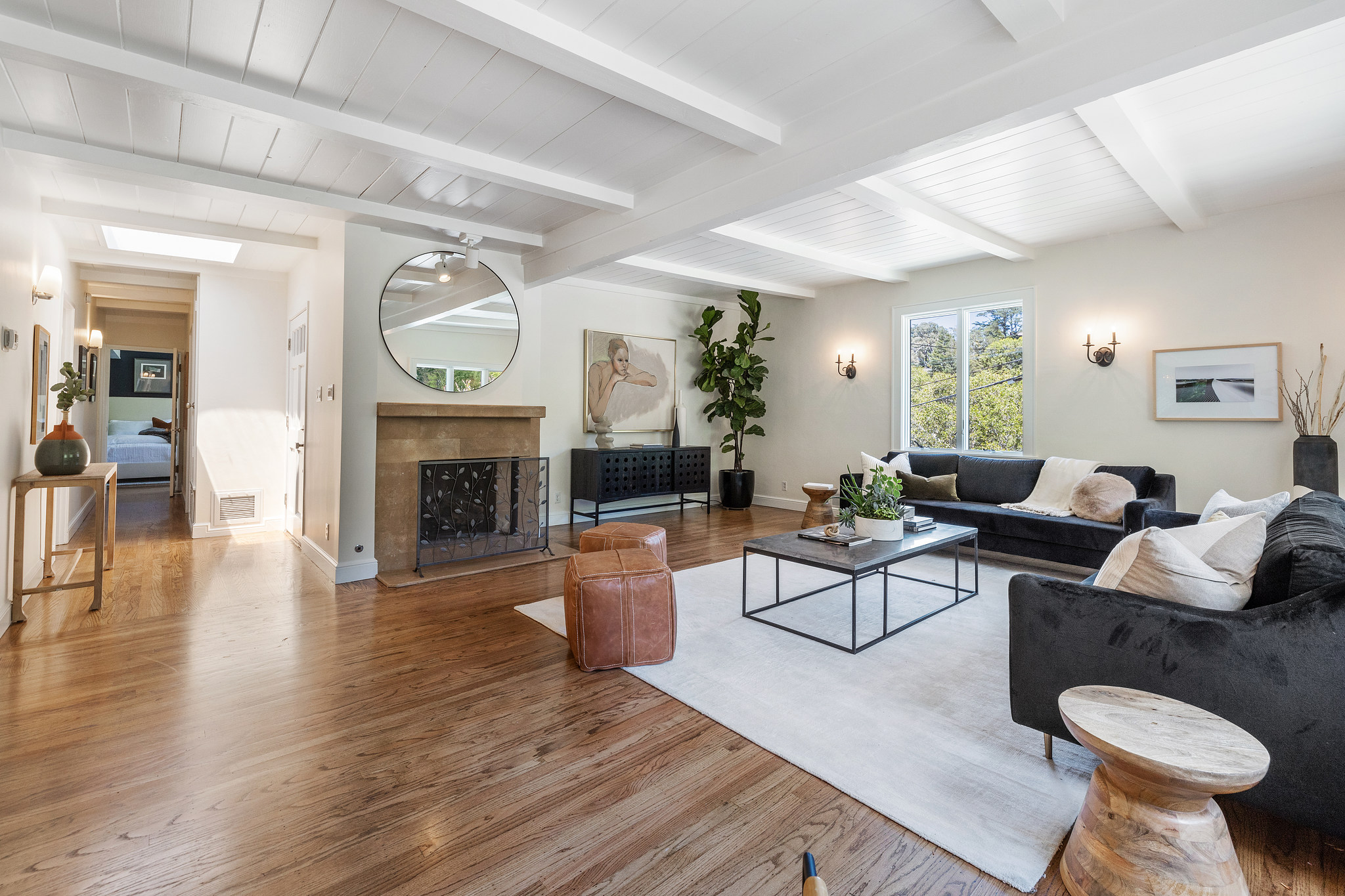 View of the updated primary suite at 473 Montecito Drive, sold via Chris Glave
