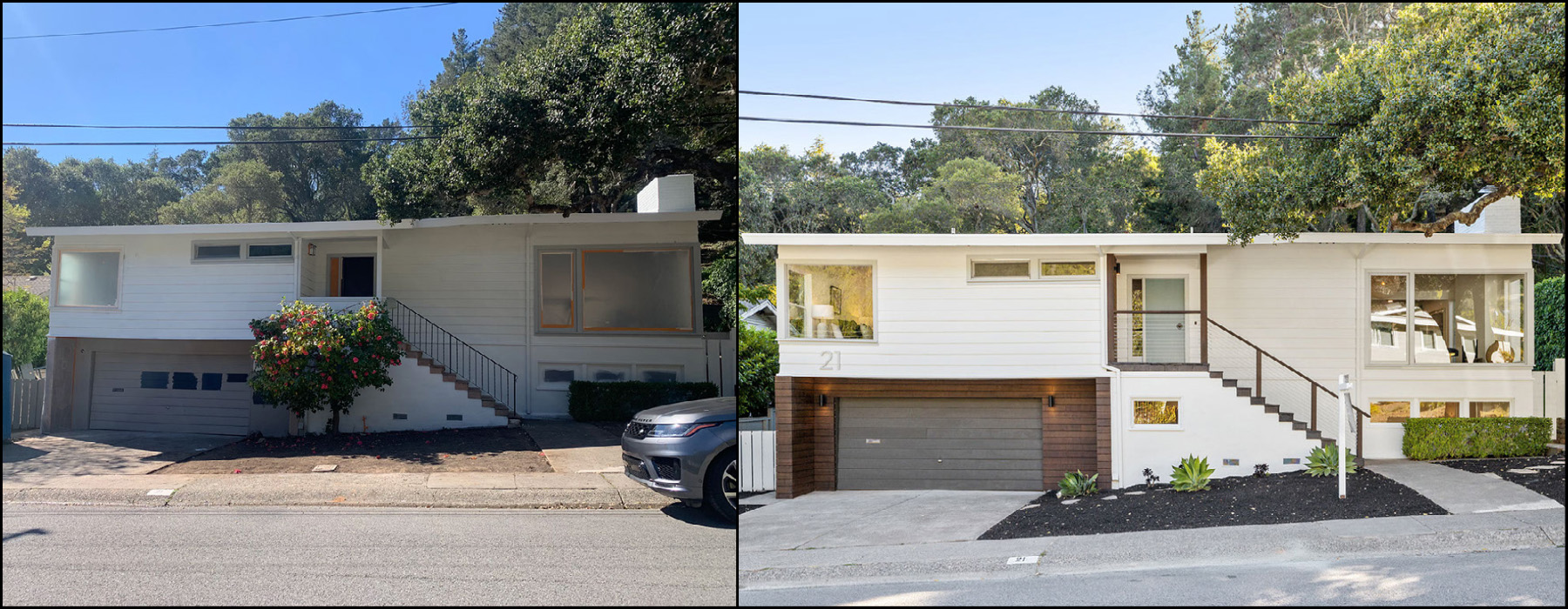 Collage showing a unique space created by the Chris Glave team near the kitchen
