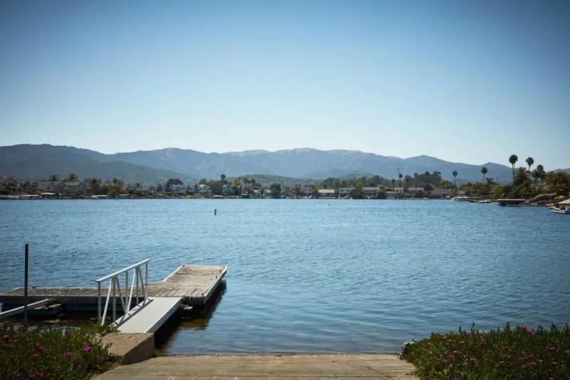 Outdoor shot of the Bay showing a dock 