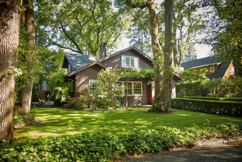 Property example in Ross, CA, showing an Arts and Crafts style home