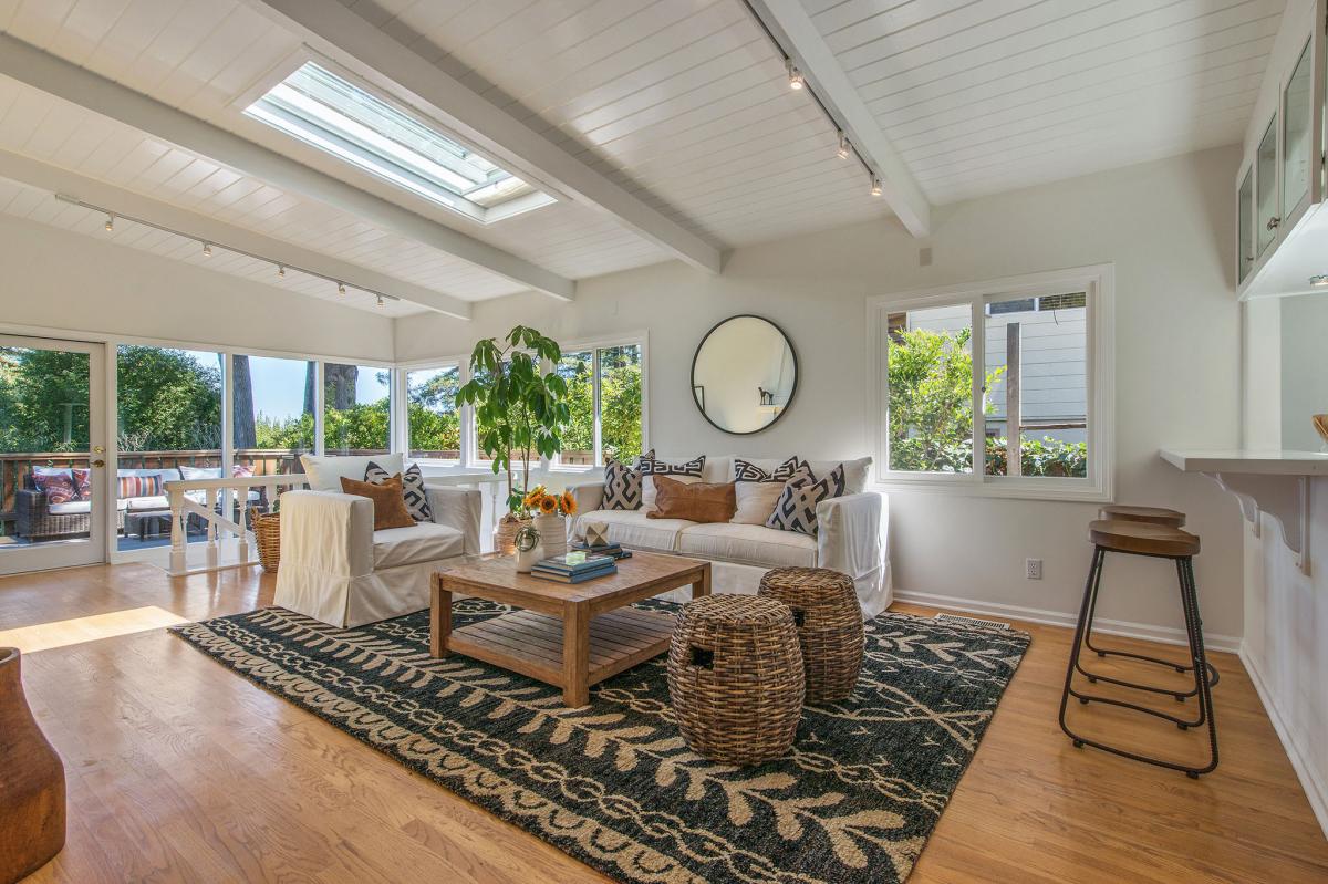 Living room with a skylight #2