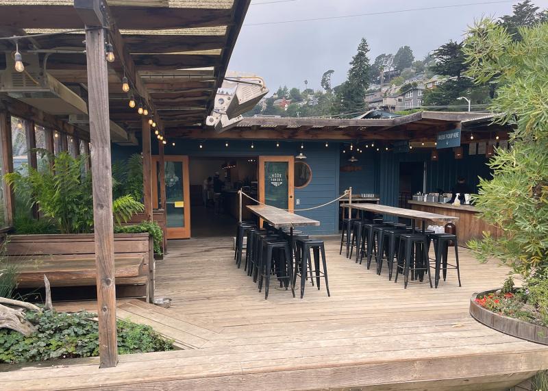 Exterior view of Mill Valley restaurant Bone Fish