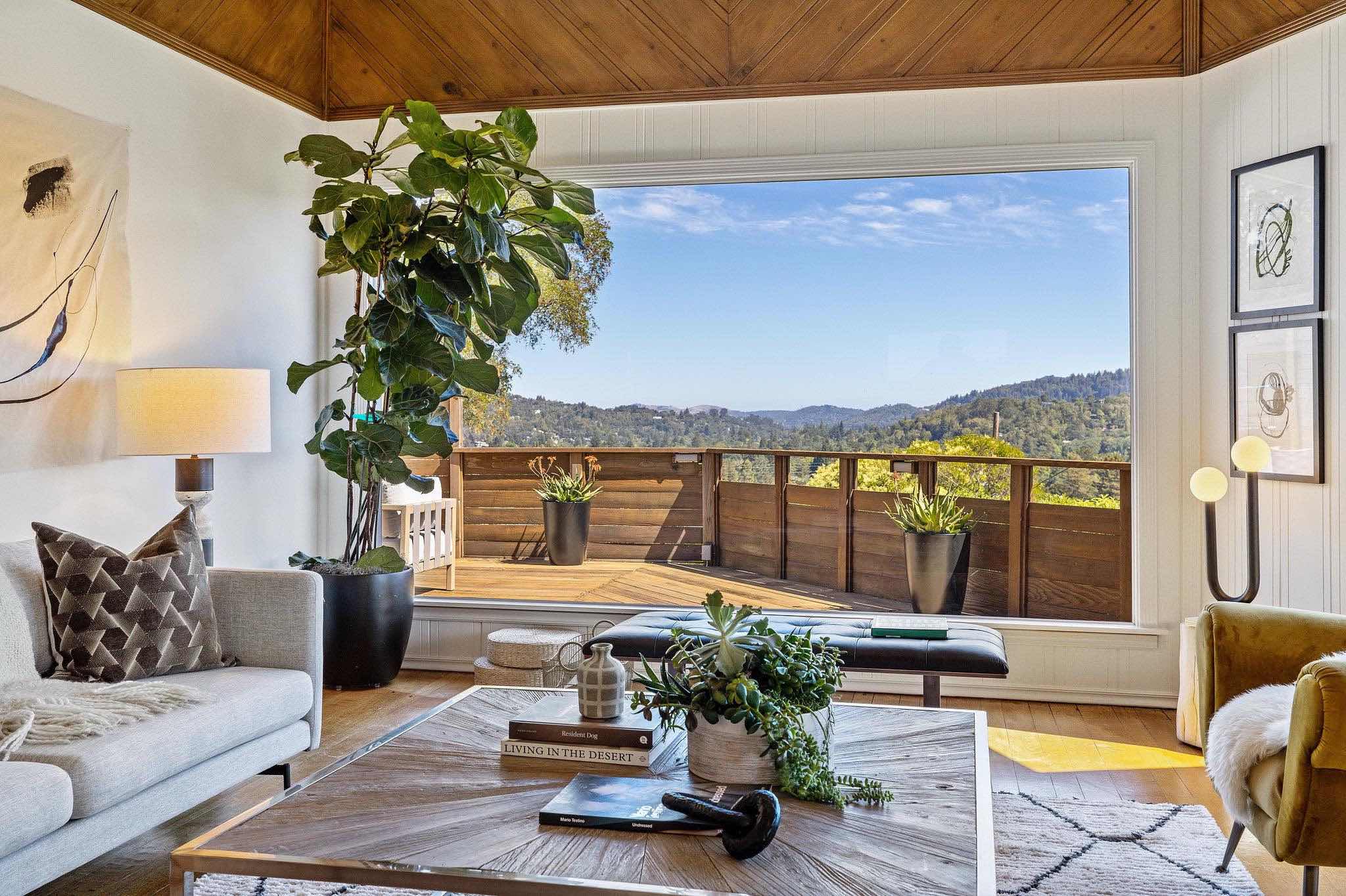 View of a Marin County California home sold by Chris Glave